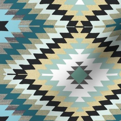 blue kilim southwestern