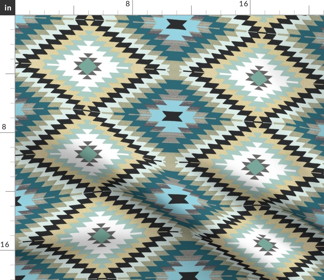 blue kilim southwestern