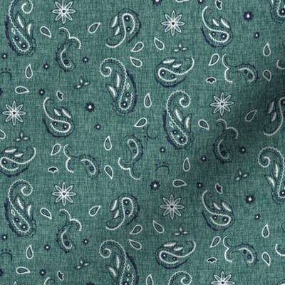 Western Paisley small - turquoise