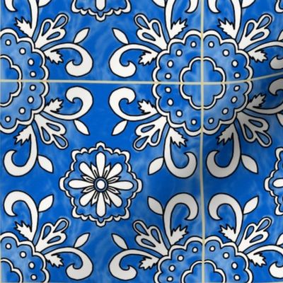 spanish tile (aquamarine blue)