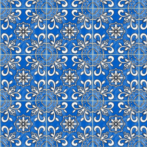 spanish tile (aquamarine blue)