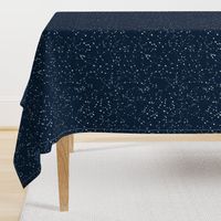 Constellations - white stars - navy blue background