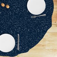 Constellations - white stars - navy blue background