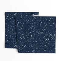 Constellations - white stars - navy blue background