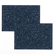 Constellations - white stars - navy blue background