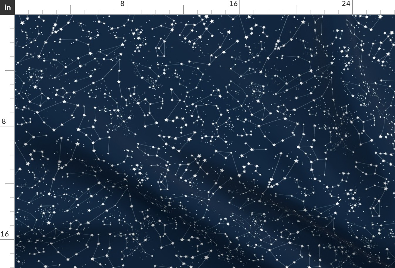 Constellations - white stars - navy blue background