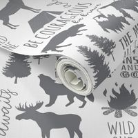 In the Wild Woodland // Wild One // Gray and White