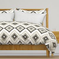 Brown and beige aztec southwestern