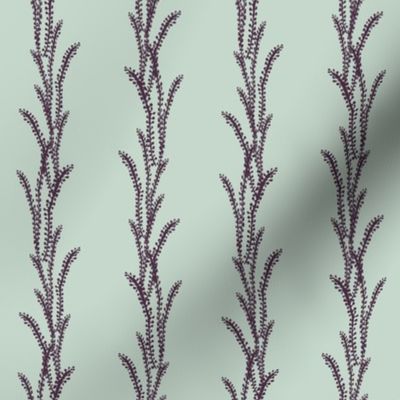 Seaweed Lines - Purple, Light Mint