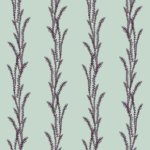 Seaweed Lines - Purple, Light Mint