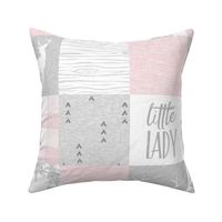 So Loved, Little Lady - pale pink, grey and white