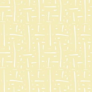 Crosshatched Plain butter yellow