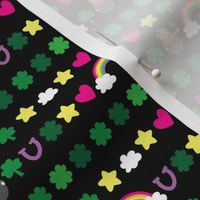 shamrock on black washi size