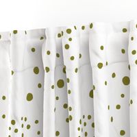 moss green polka dots