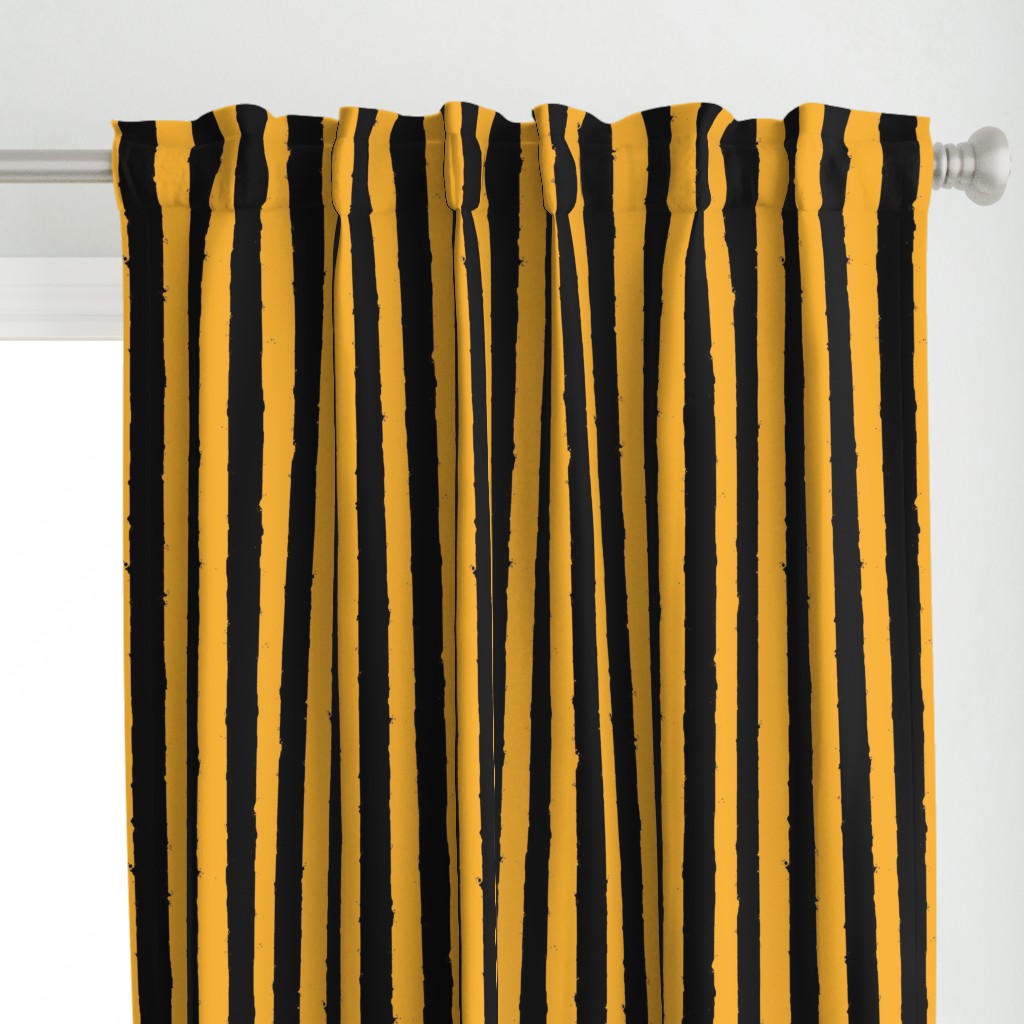 distress stripe black orange