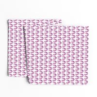 Boston Terriers in purple watercolor - pretty dog fabric 