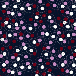 Confetti - orchid and navy