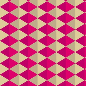 Geometric Pattern: Split Diamond: Pink