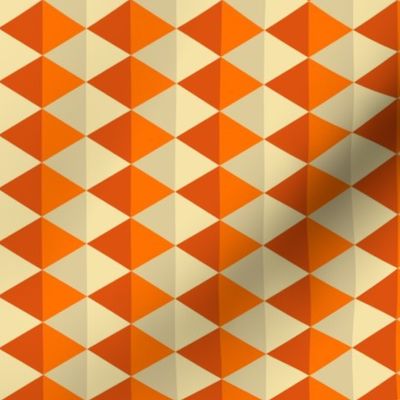 Geometric Pattern: Split Diamond: Orange