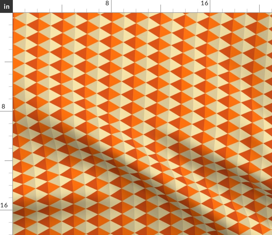 Geometric Pattern: Split Diamond: Orange