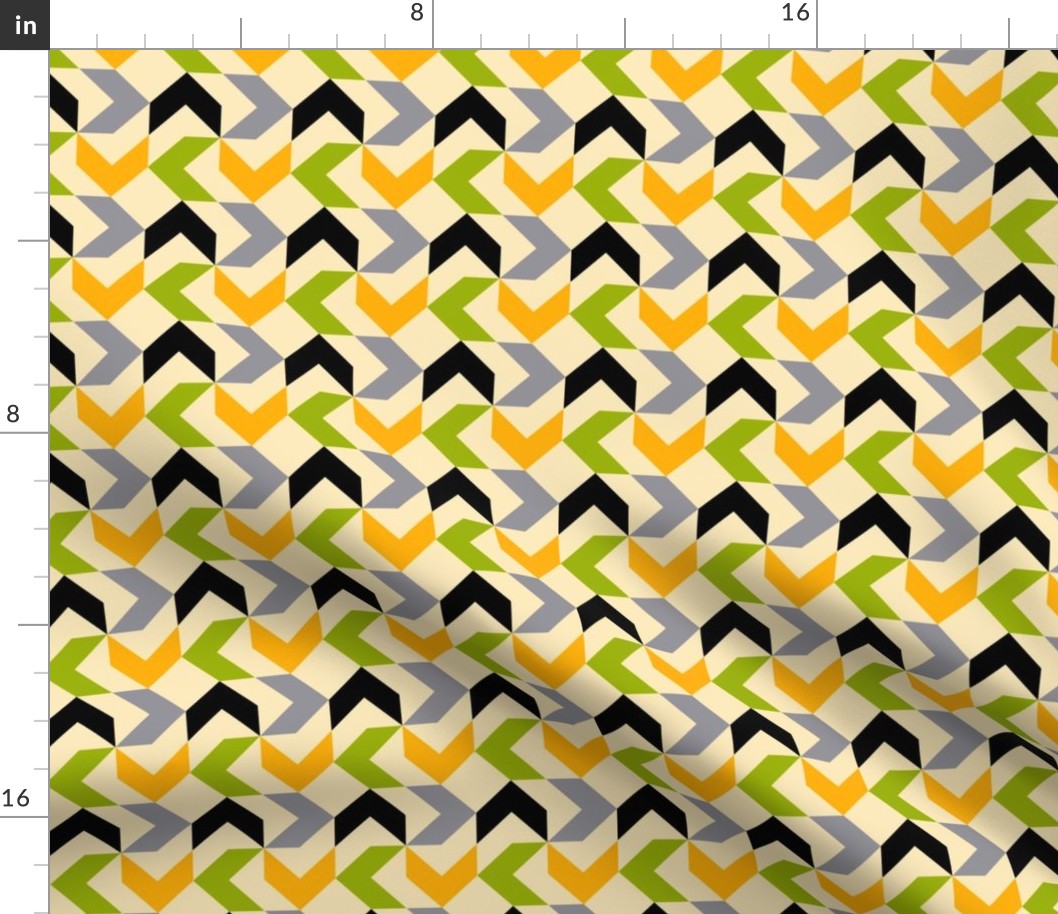 Geometric Pattern: Chevron: Spring