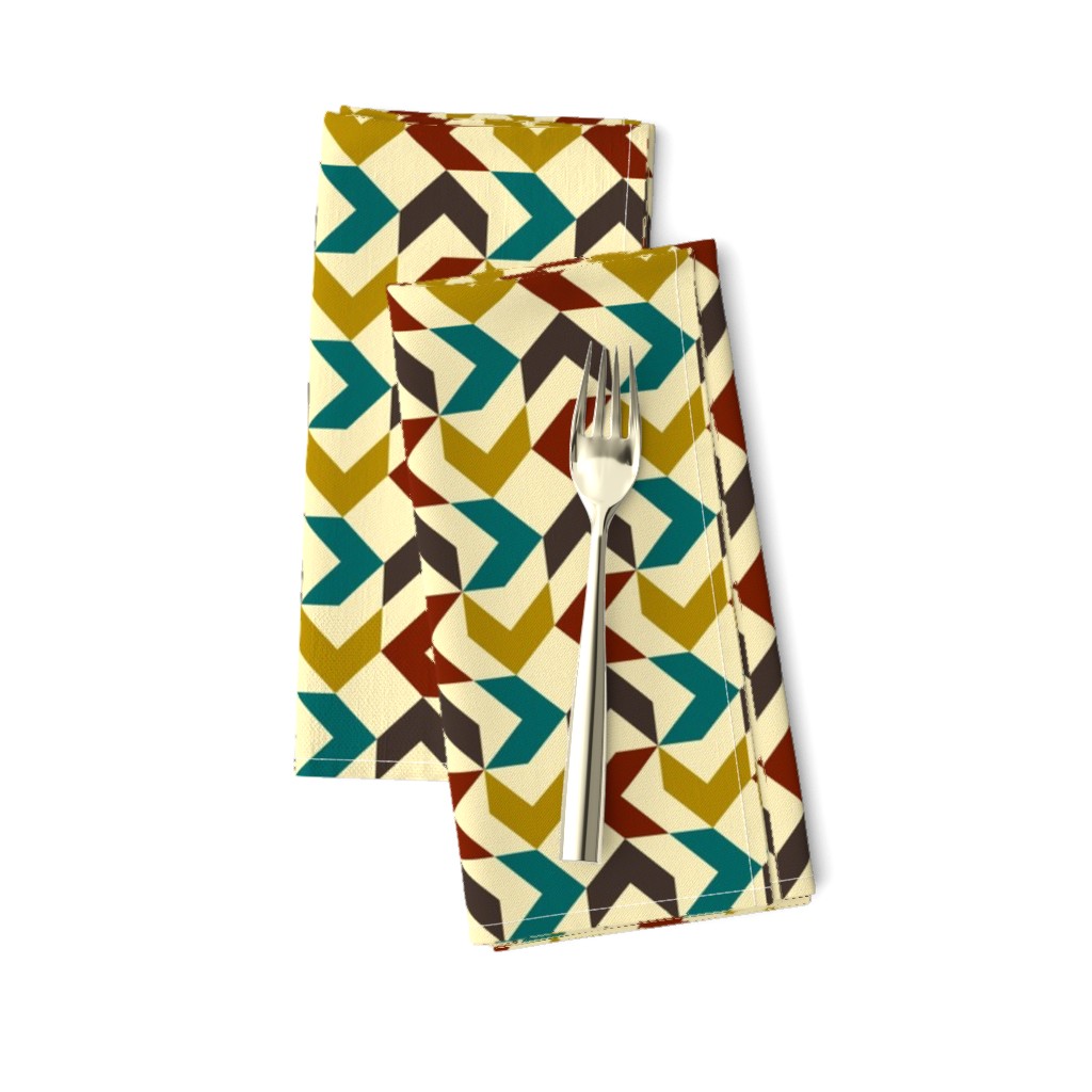 Geometric Pattern: Chevron: Autumn