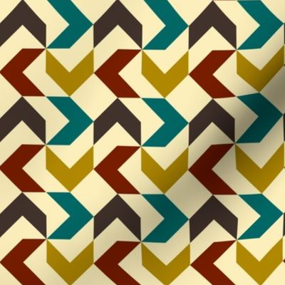 Geometric Pattern: Chevron: Autumn