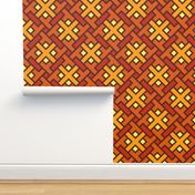 Geometric Pattern: Weave: Orange