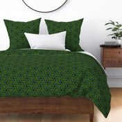 Geometric Pattern: Layered Hexagon: Green
