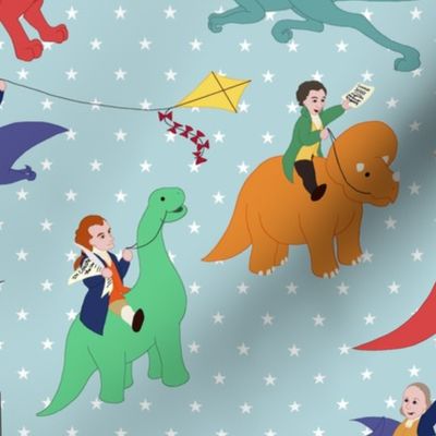 Founding Fathers Riding Dinosaurs