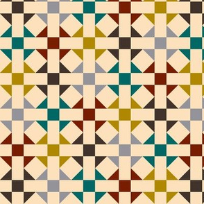 Geometric Pattern: Quilt: Autumn