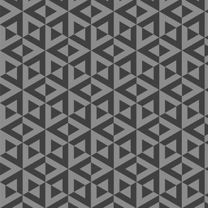 Geometric Pattern: Cube Split: Grey