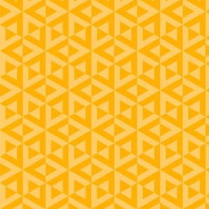 Geometric Pattern: Cube Split: Yellow