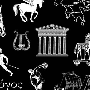 Ancient Greece // Black // Large