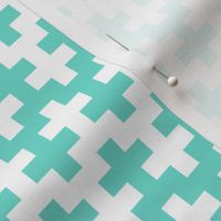 Geometric Pattern: Cross: Blue