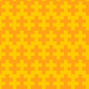 Geometric Pattern: Cross: Yellow