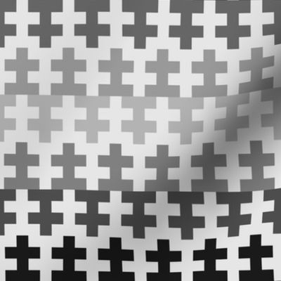 Geometric Pattern: Cross: Grey