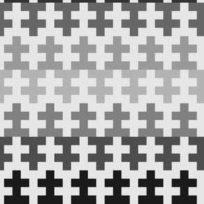 Geometric Pattern: Cross: Grey