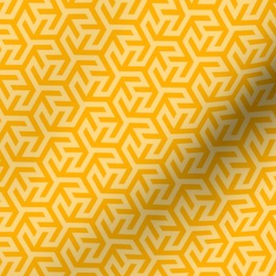 Geometric Pattern: Triskelion Fork: Yellow