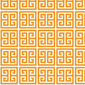Geometric Pattern: Key Bridge: Orange