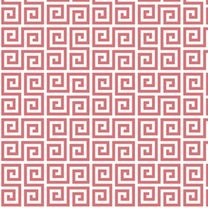 Geometric Pattern: Key Serpentine: Red