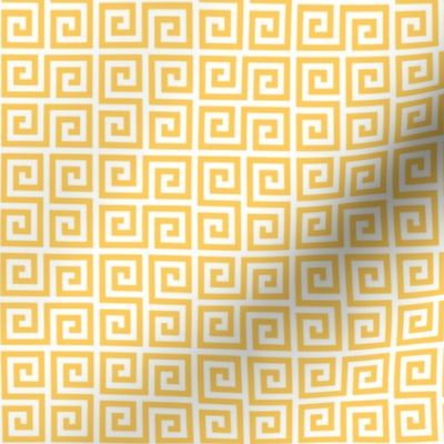 Geometric Pattern: Key Serpentine: Yellow