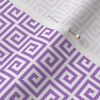 Geometric Pattern: Key Serpentine: Purple