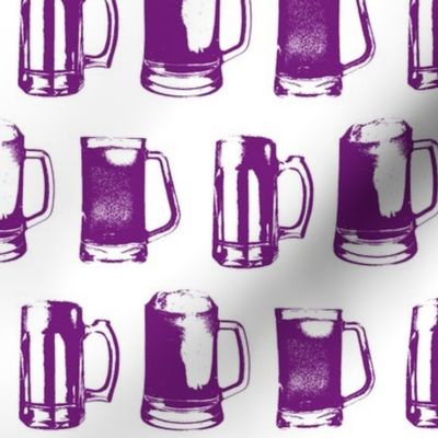 Purple Beer Mugs // Large