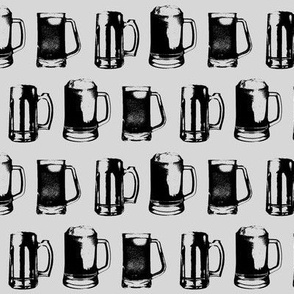 Beer Mugs // Light Grey // Small