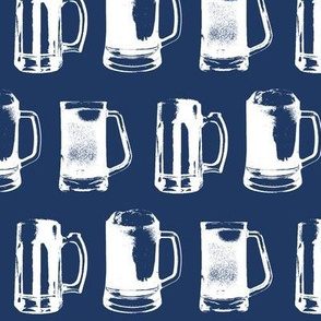 Beer Mugs // Navy // Large