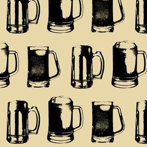 Beer Mugs // Tan // Large