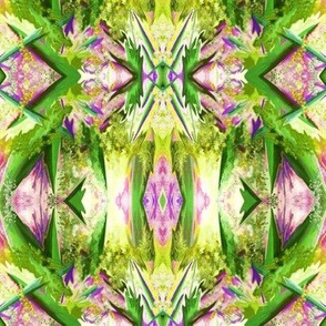 GF4 - Medium -  Galactic  Fantasy in Lime Green - Purple -  Fuchsia