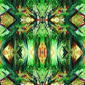 GF5 - Medium  - Galactic Fantasy  in Green - Orange - Rust