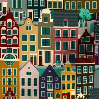 Amsterdam, retro colors